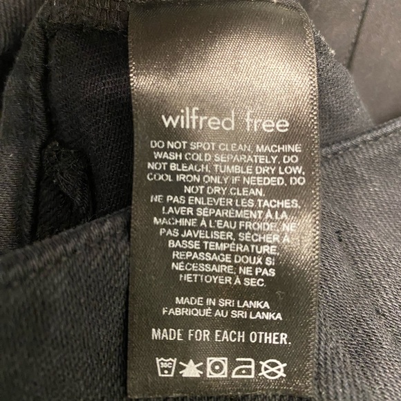 Aritzia Wilfred Cargo Pants Jeans Button Fly Black Size 4 - Picture 9 of 10